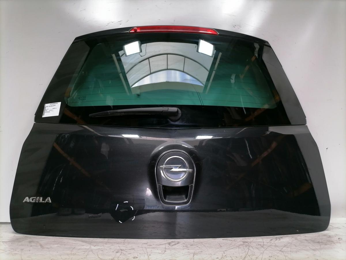 Opel Agila B original Heckklappe mit Heckscheibe GAB Schwarz Bj.2013